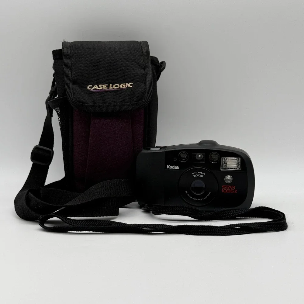 Kodak Star 1035z 35mm Film Camera Black Ektanar Zoom Lens Case Logic Bag